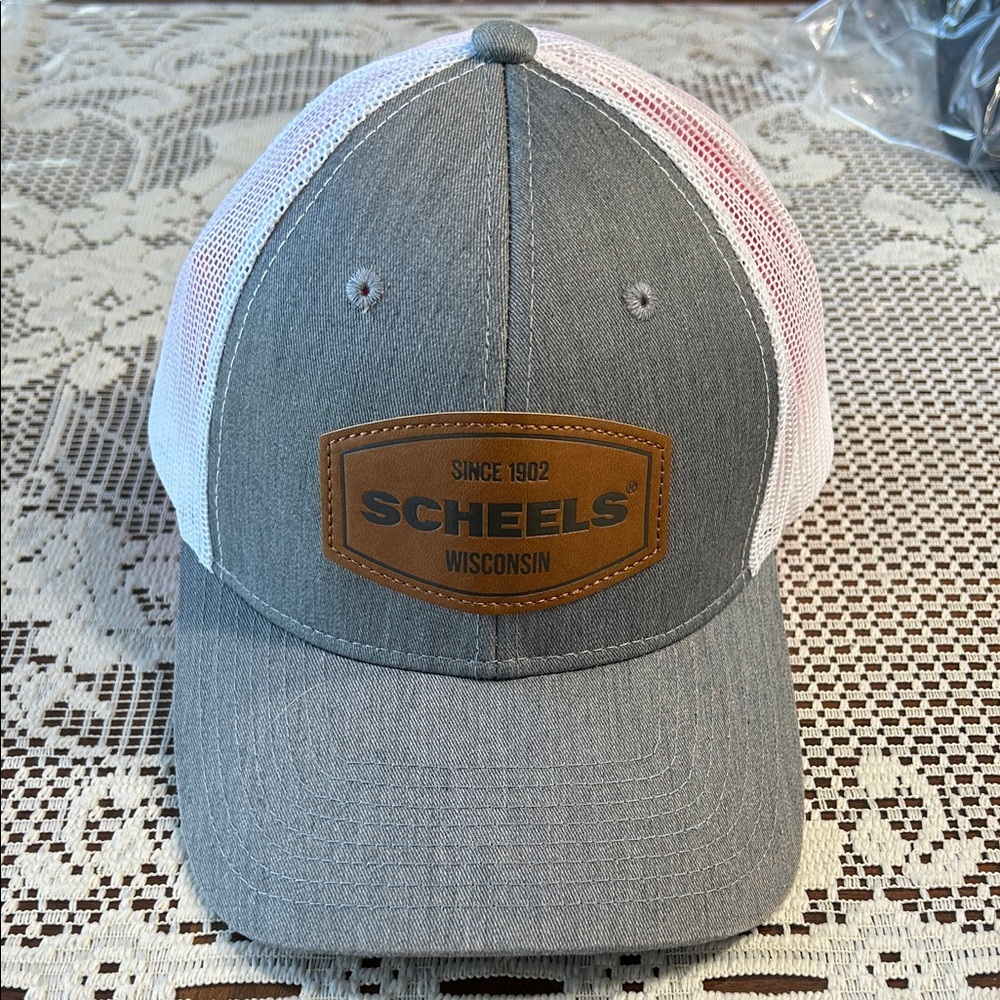 SCHEELS Gray and White Cap /Hat